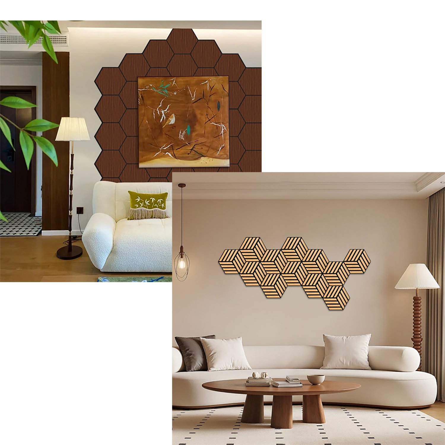 3D Wood 600-600mm Acoustic Wall Panel (15)
