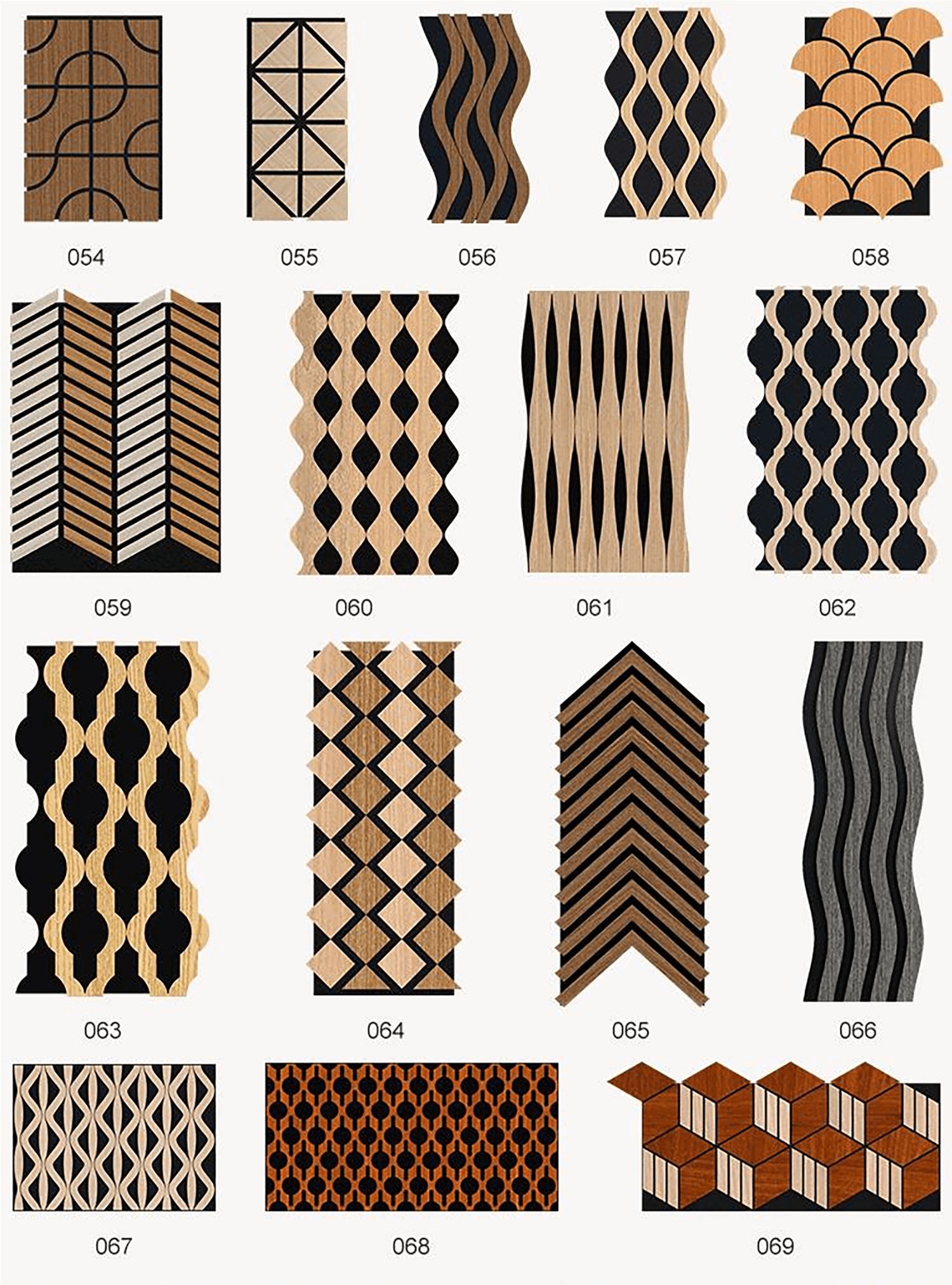 3D Wood 600-600mm Acoustic Wall Panel (8)