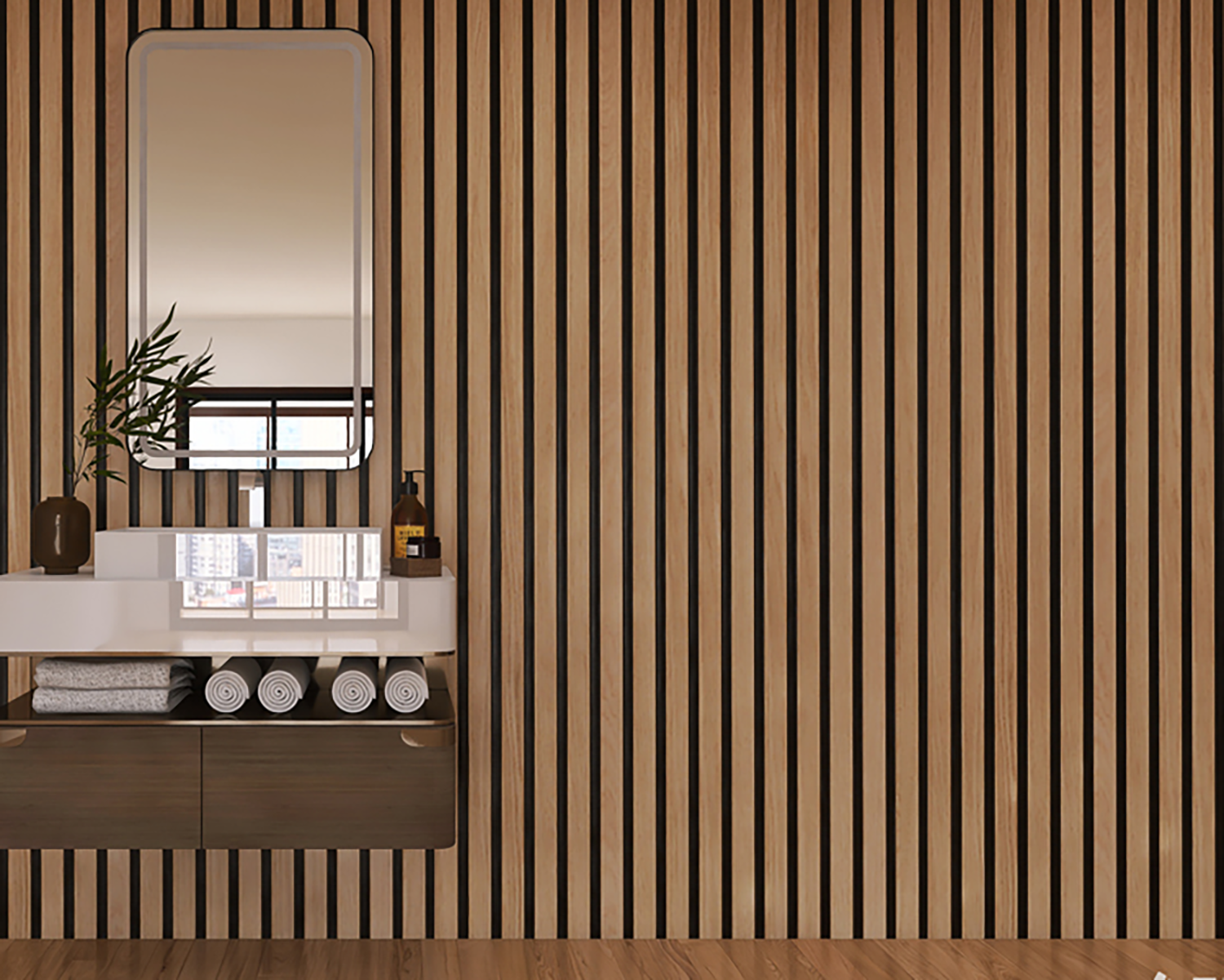 Classical Slat acoustic wall panel (20)