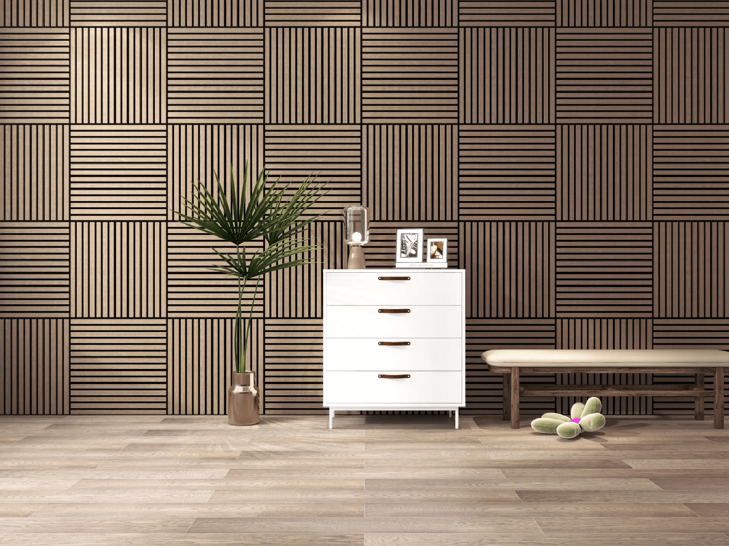 Classical Slat acoustic wall panel (21)