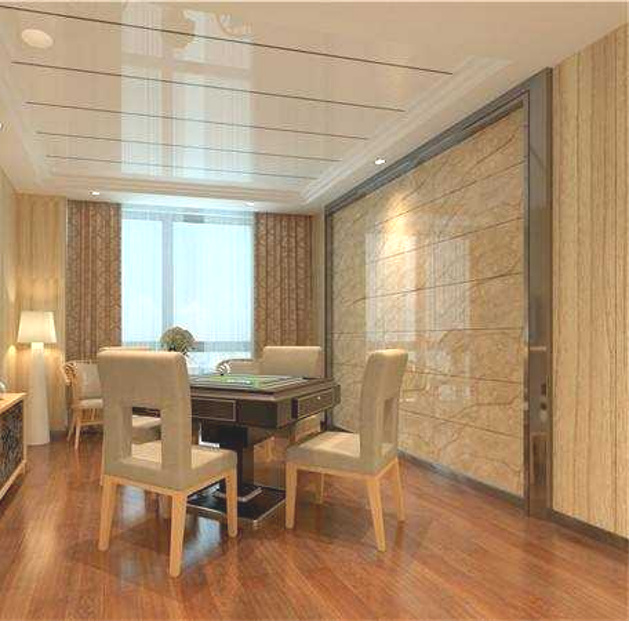 uv marble sheet application in restaurant
